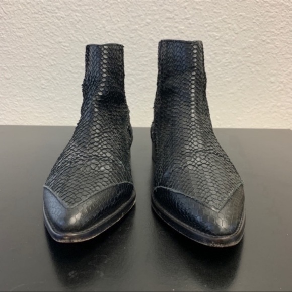 Zadig & Voltaire snake skin ankle boots size 6 - Picture 10 of 11